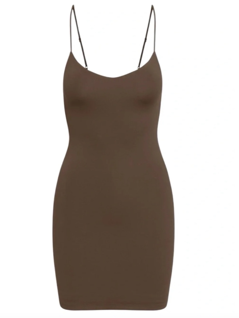 Aritzia Babaton Contour Cami Mini Dress - Coffee Bean